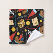 Treasure Island Party Pirate Bath Towel Set Bad Handdoek (Wasdoekje)