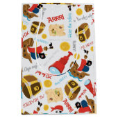 Treasure Island Party Pirate Medium Gift Bag Cadeauzakje (Voorkant)