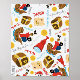 Treasure Island Party Pirate Poster