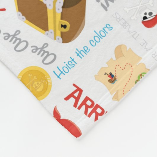 Treasure Island Pirate Fleece Deken (Hoek)