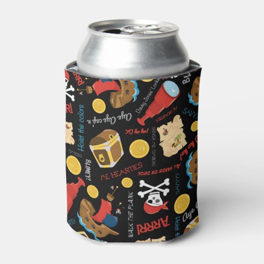 Treasure Island Pirate Koelbox Blikjeskoeler (Blikje Voorkant)