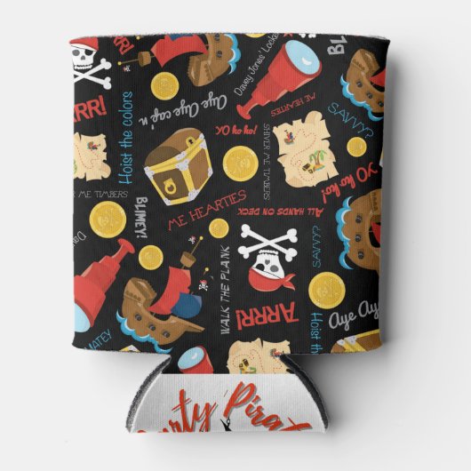 Treasure Island Pirate Koelbox Blikjeskoeler (Voorkant)