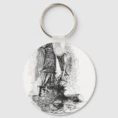 Treasure Island Pirate Ship Sleutelhanger (Voorkant)