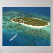 Treasure Island Resort and boat, Fiji Poster (Voorkant)