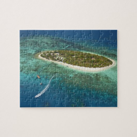 Treasure Island Resort en boot, Fiji Legpuzzel (Horizontaal)