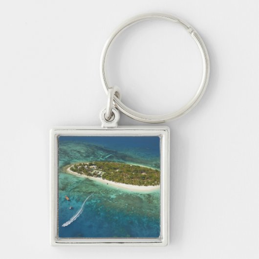 Treasure Island Resort en boot, Fiji Sleutelhanger (Voorkant)