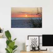 Treasure Island Sunset on Canvas, versie B Poster (Thuiskantoor)