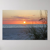 Treasure Island Sunset on Canvas, versie B Poster (Voorkant)