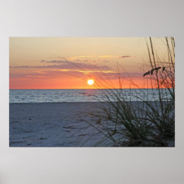 Treasure Island Sunset on Canvas, versie B Poster