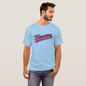 Treasure Jersey Script Design Powder Blue T-Shirt (Voorkant volledig)