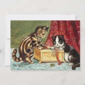 Treasure Kittens by Louis Wain Bedankkaart (Voorkant)