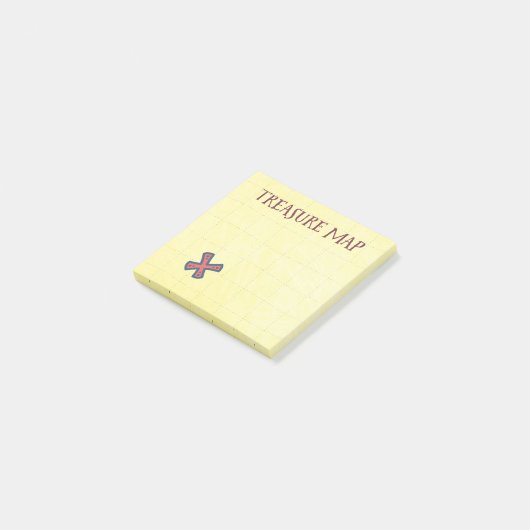 Treasure Map Pirate Booty Post-it® Notes (Schuin)