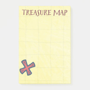 Treasure Map Pirate Booty Post-it® Notes