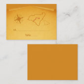Treasure Map Place Card Plaatskaartje (Voorkant / Achterkant)