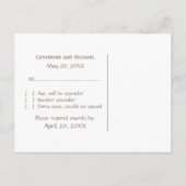 Treasure Map RSVP Briefkaart, Beige Uitnodiging Briefkaart (Achterkant)