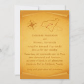Treasure Map Wedding Invite Kaart (Voorkant)