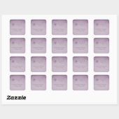 Treasure Map Wedding Stickers, Paars Vierkante Sticker (Vel)