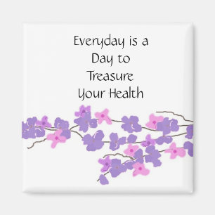 Treasure My Health Paars Blossom Magneet