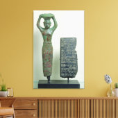 Treasure of Amar-Sin King of Ur, c.2040 BC Canvas Afdruk (Insitu (Woonkamer))