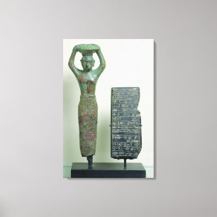 Treasure of Amar-Sin King of Ur, c.2040 BC Canvas Afdruk