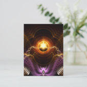 Treasure Of Night Fractal Art Briefkaart (Staand voorkant)