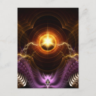 Treasure Of Night Fractal Art Briefkaart