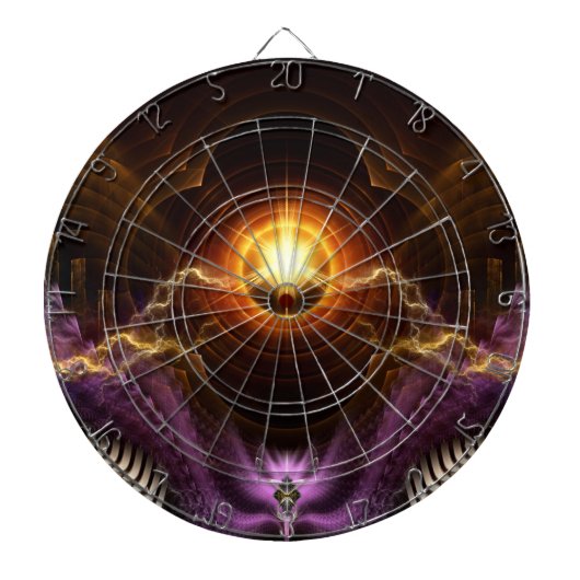 Treasure Of Night Fractal Art Dartbord (Voorkant)