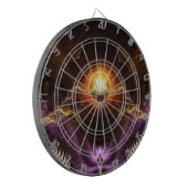 Treasure Of Night Fractal Art Dartbord (Voorkant Links)