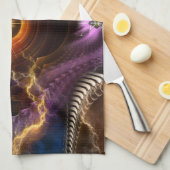 Treasure Of Night Fractal Art Theedoek (Quarter Fold)