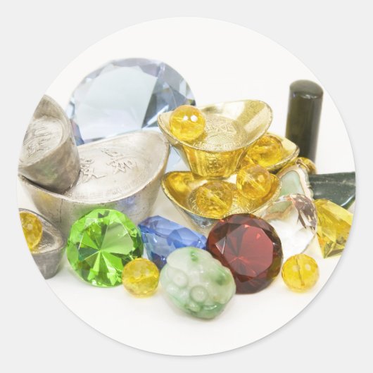 Treasure Ronde Sticker (Voorkant)