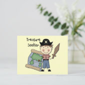 Treasure Seeker - Boy Tshirts and Gifts Briefkaart (Staand voorkant)