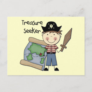 Treasure Seeker - Boy Tshirts and Gifts Briefkaart