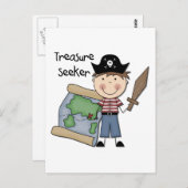 Treasure Seeker - Boy Tshirts and Gifts Briefkaart (Voorkant / Achterkant)