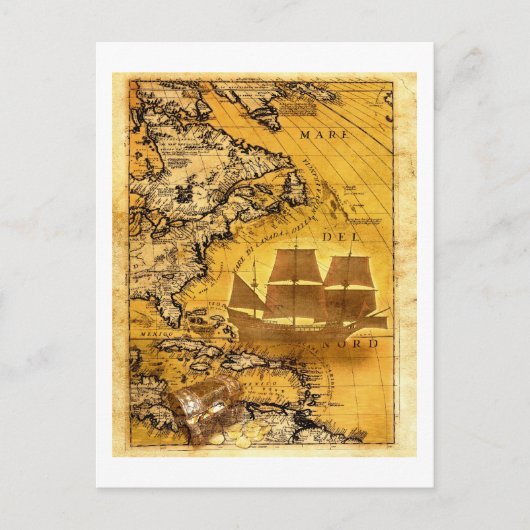 Treasure Ship Briefkaart (Voorkant)
