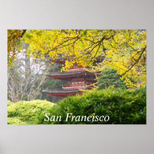 Treasure Tower Pagoda, San Francisco Poster