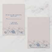 Treasure van de Zee-responskaart, invoegen Klantenkaartje (Voorkant / Achterkant)