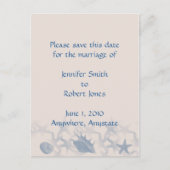 Treasure van het Zee Save the Date, briefkaart (Voorkant)