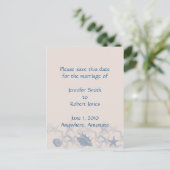Treasure van het Zee Save the Date, briefkaart (Staand voorkant)