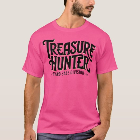 Treasure Yard Sale Division Funny Garage Bargain H T-shirt (Voorkant)