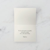 Treasured Beach en Lace Dank u Bedankkaart (Binnen)