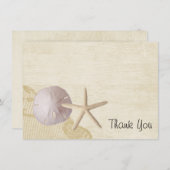 Treasured Beach Flat Kaart Dank u (Voorkant / Achterkant)