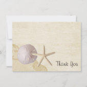 Treasured Beach Flat Kaart Dank u (Voorkant)