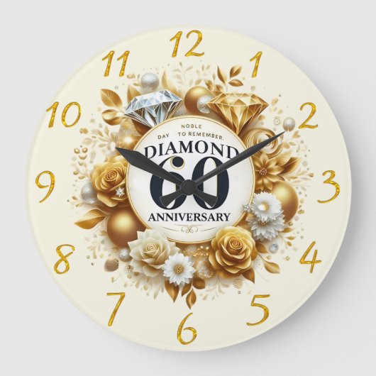 Treasured Diamond 60e Jubileum Grote Klok (Voorkant)