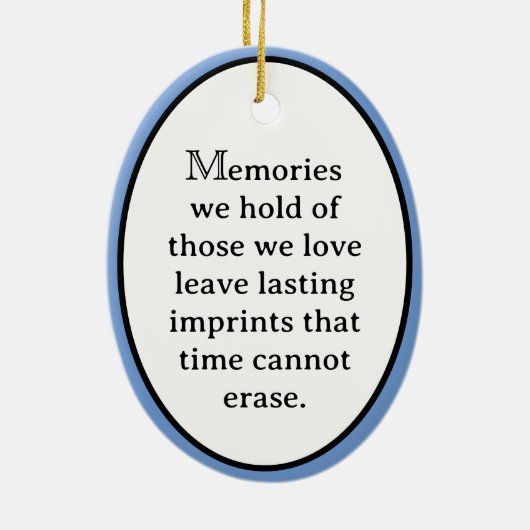 Treasured Fingerprint Memorial Ornament (Achterkant)