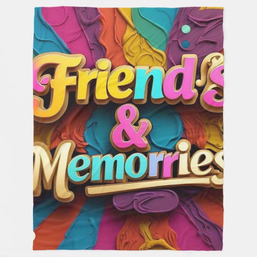 "Treasured Friendship" Fleece Deken (Voorkant)