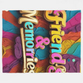 "Treasured Friendship" Fleece Deken (Voorkant (Horizontaal))