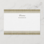 Treasured Hearts Burlap Look Routebeschrijving Inv Informatiekaartje (Achterkant)