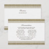 Treasured Hearts Burlap Look Routebeschrijving Inv Informatiekaartje (Voorkant / Achterkant)