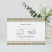 Treasured Hearts Burlap Look Routebeschrijving Inv Informatiekaartje (Staand voorkant)