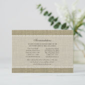 Treasured Hearts Burlap Look Routebeschrijving Inv Informatiekaartje (Staand voorkant)